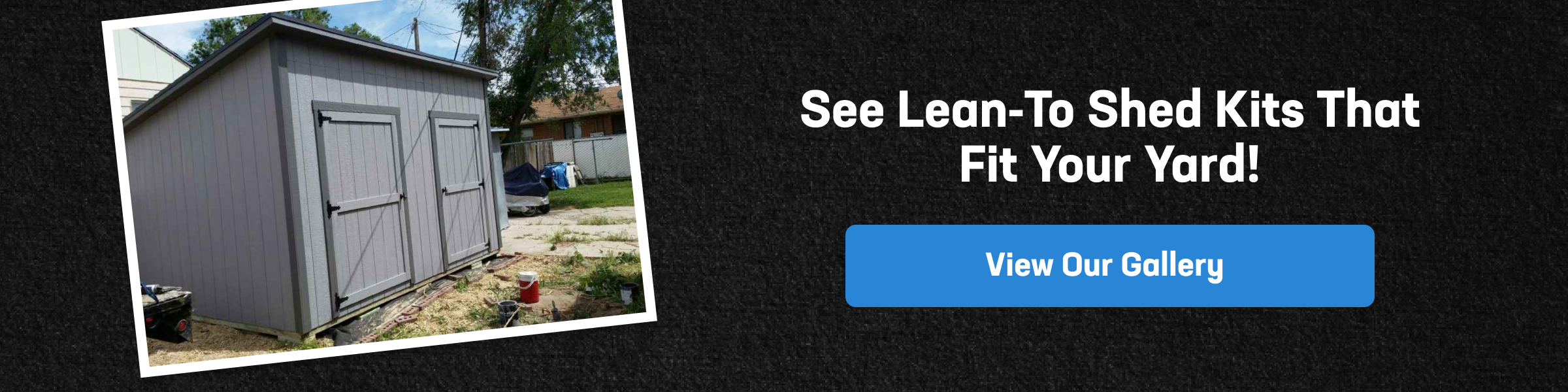 Lean-To Storage Shed Kits That Fit Your Yard Lean to storage shed kits shown in a backyard setting, highlighting compact shed designs that fit small yards and provide practical outdoor storage.