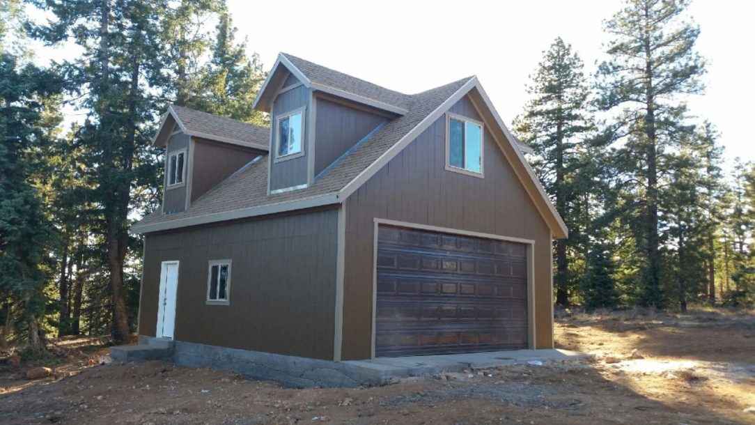 Detached garage with loft