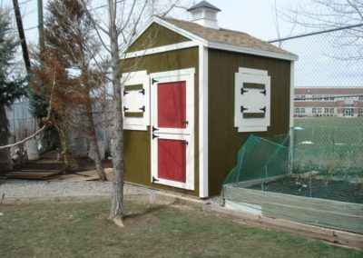 red door chicken coop