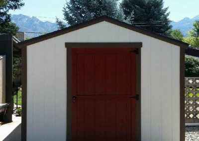 Vineyard Shed with Red Door