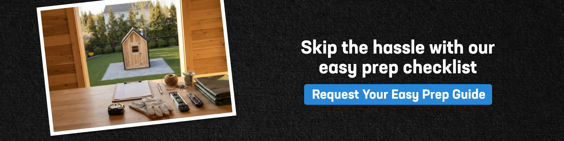 Banner prompting an easy prep guide that covers essential sauna electrical requirements for hassle-free installation.