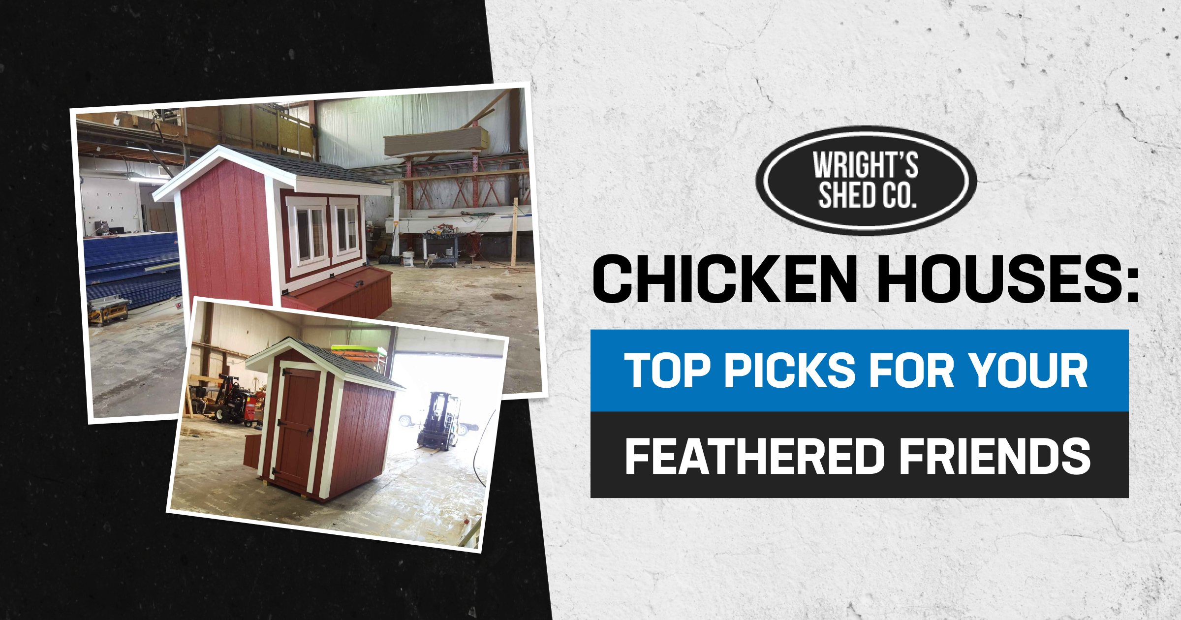 Red chicken houses by Wright's Shed Co. Top picks for your backyard and feathered friends