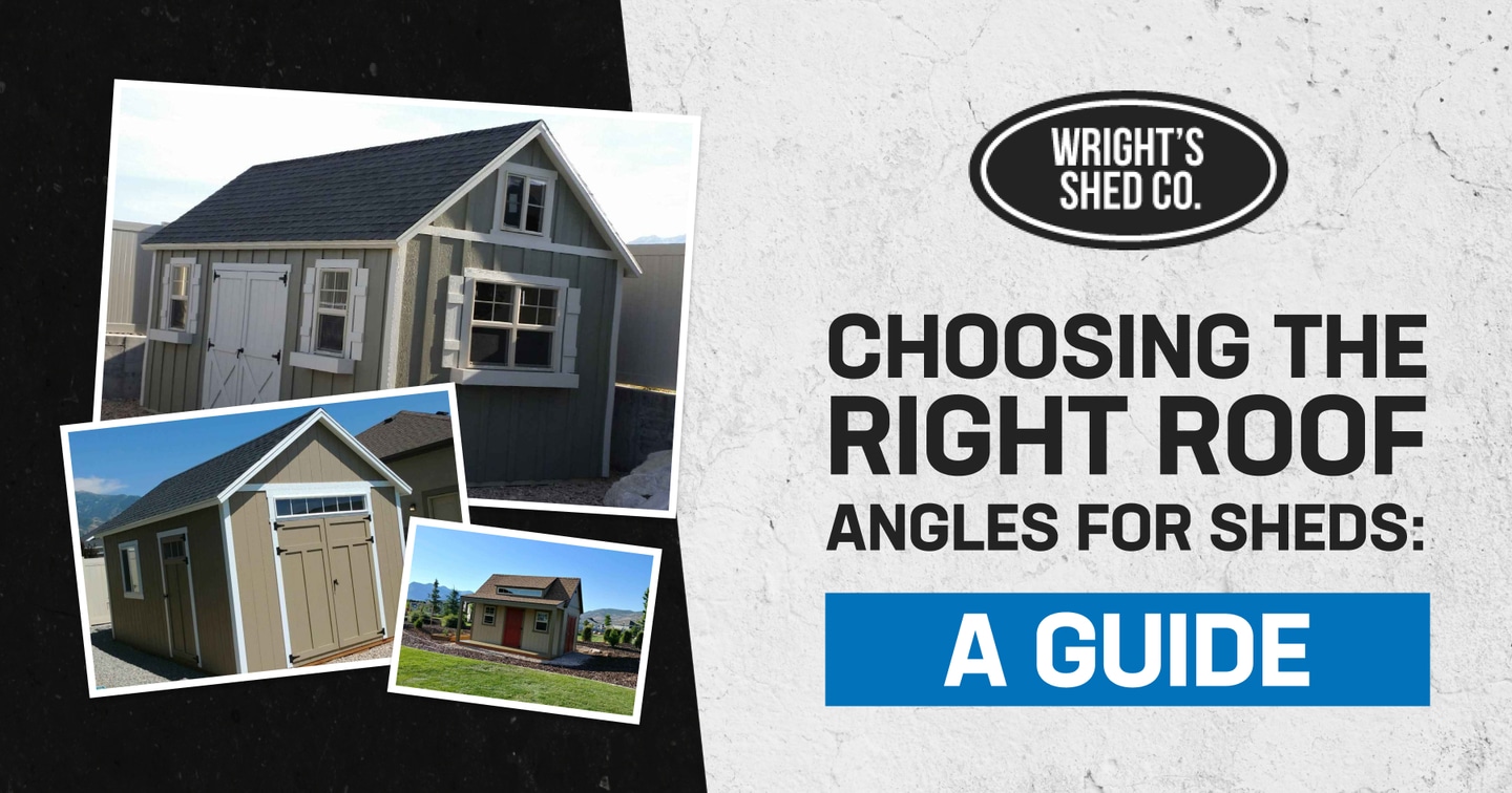 roof angles for sheds