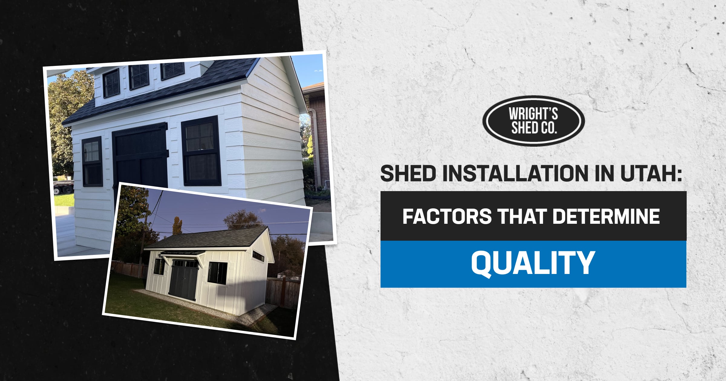 Featured image showing custom backyard sheds highlighting shed installation in Utah and the key factors that determine build quality and durability.