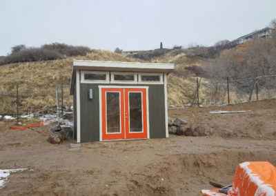 modern lean-to shed