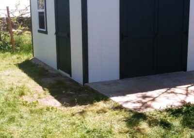 lean-to shed multiple doors