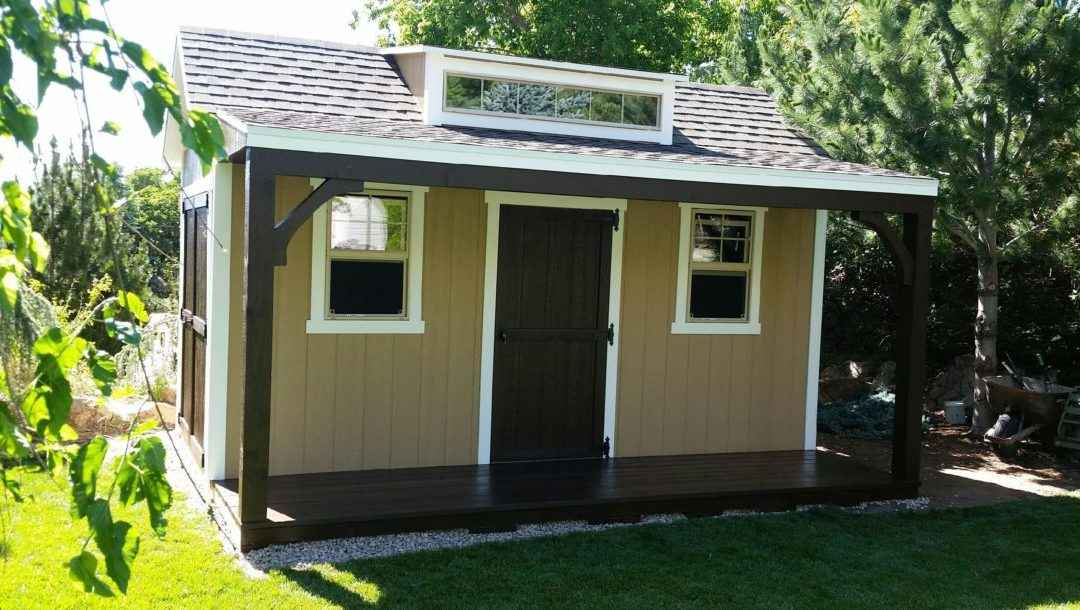 Orchard Custom shed with deck and porch