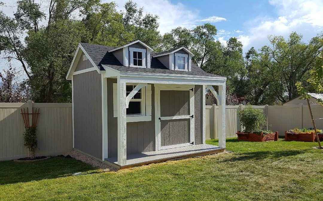 orchard shed with porch and deck