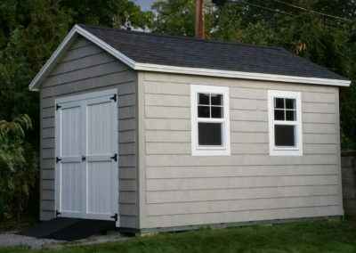 Orchard with shake shingle siding