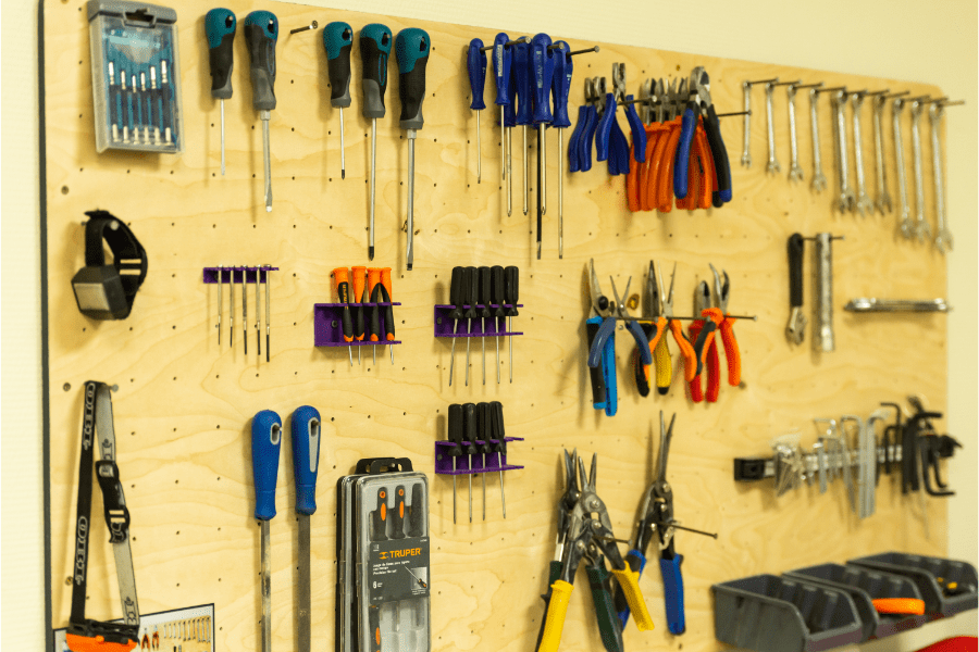 Organized Shed Tools