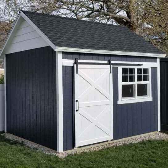 Dark Gray Square Custom Sheds Of  Idaho