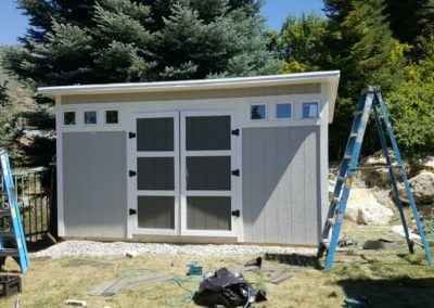 Lean-To Shed with Windows