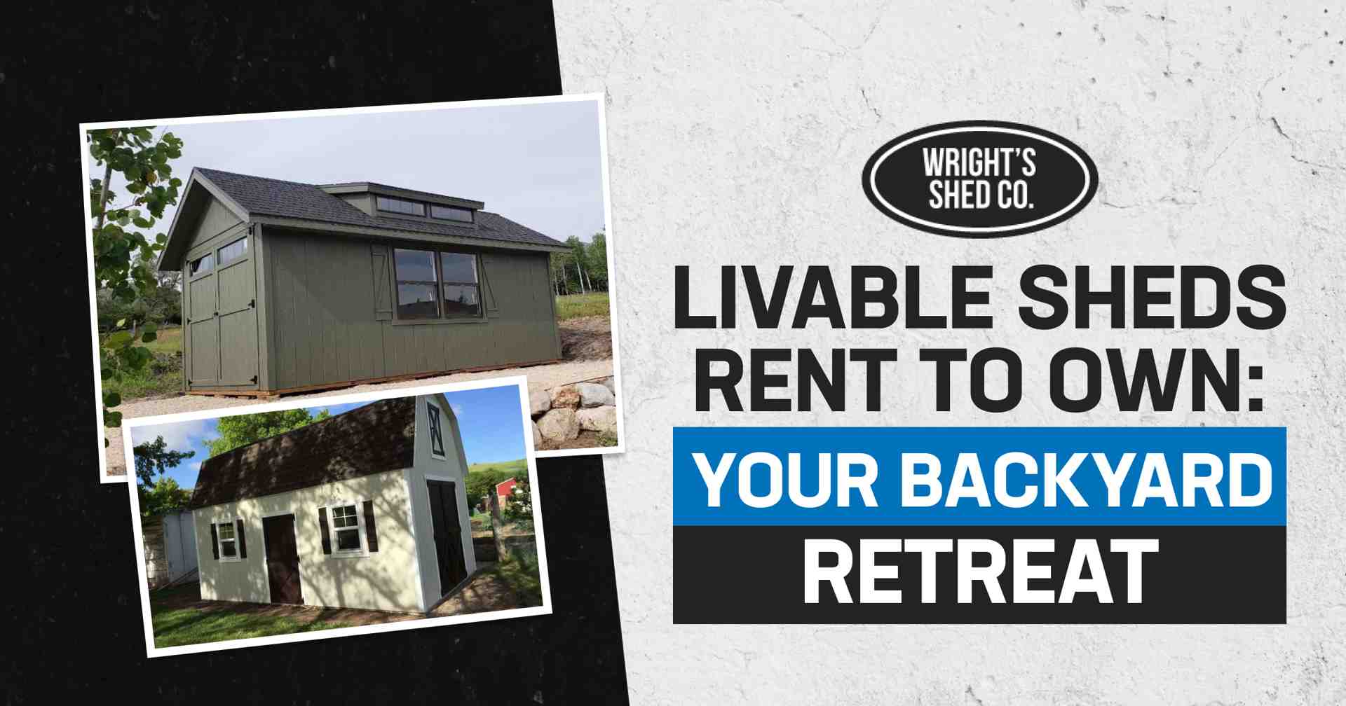 Images of livable sheds rent to own, offering comfortable and versatile backyard retreat options for any property